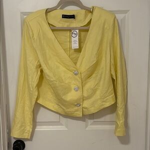 Fashion to Figure Lemon Button-Up Top